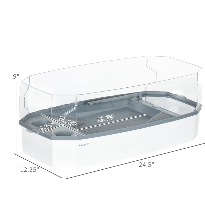 Turtle Habitat Tank Kit – Multi-Zone Aquarium with Basking Platform & Filtration System