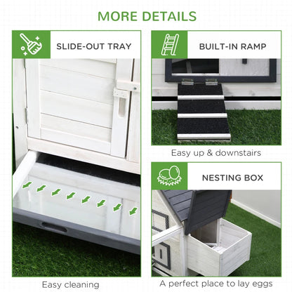 Roost & Run Coop With Nesting Box, Ramp, Run