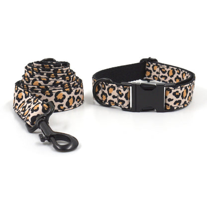 Leopard Dog Collar & Leash Set