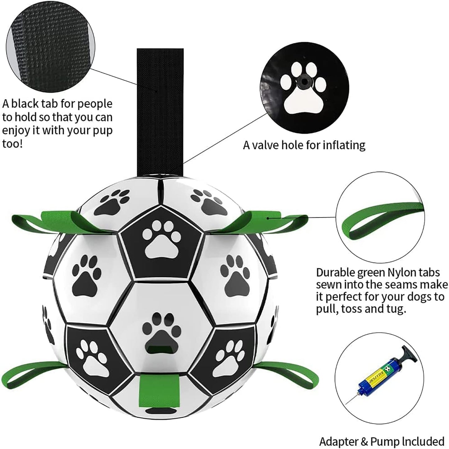 PawKick Pro Soccer Ball for Dogs