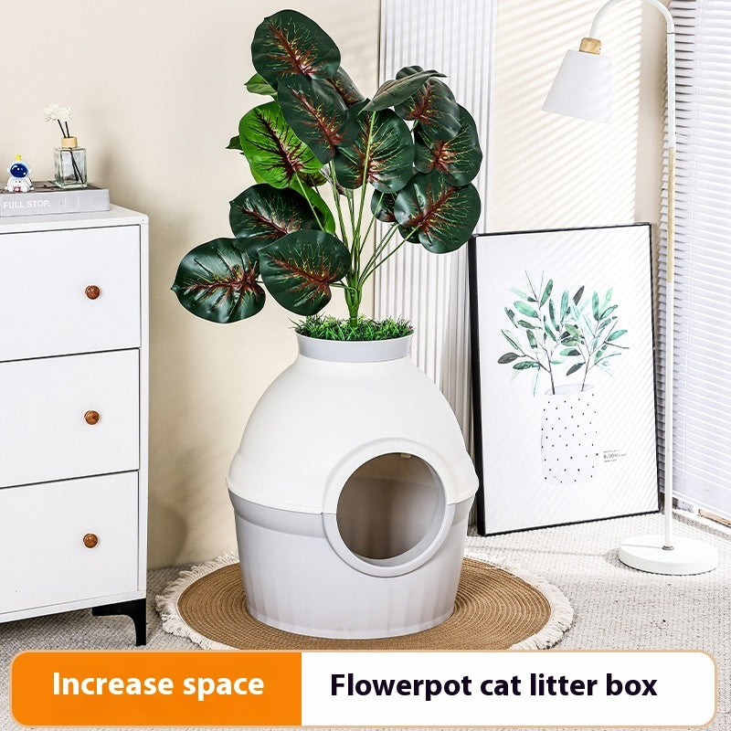 Flower Pot Litter Box