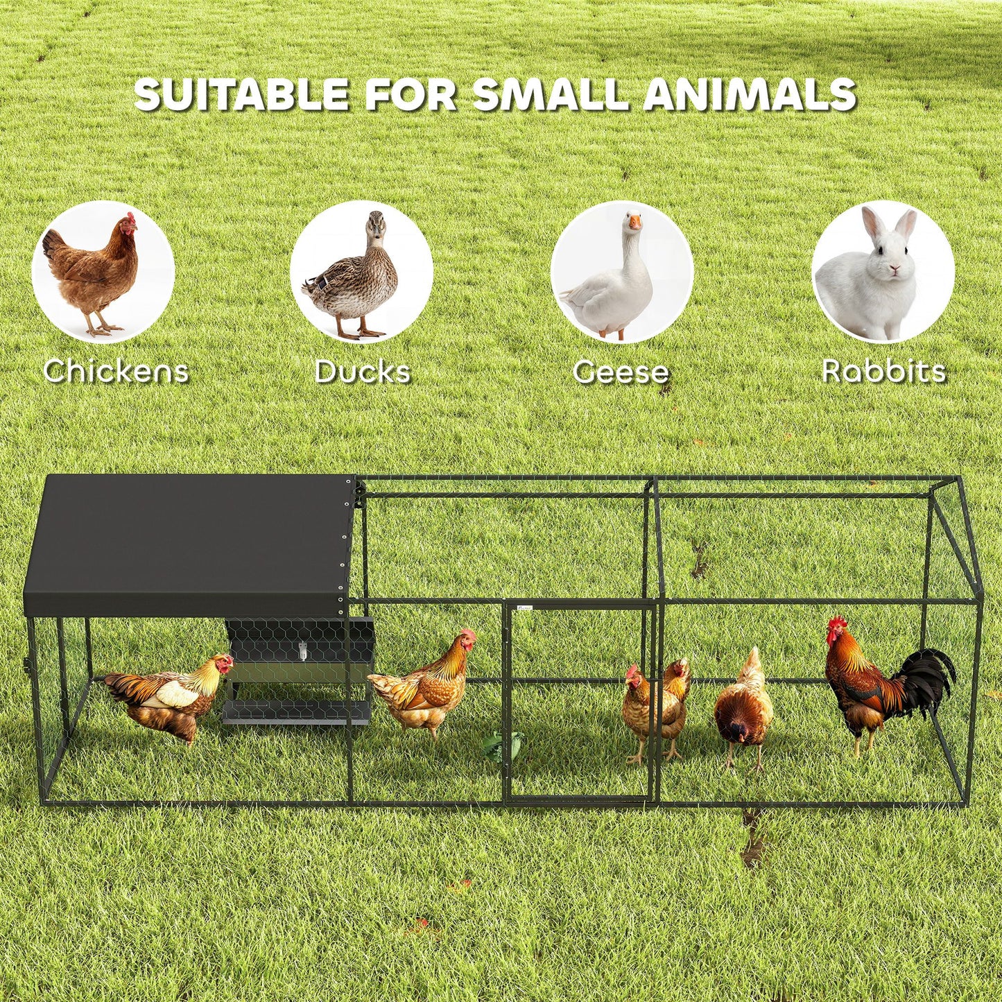 Metal Chicken Coop Waterproof & Anti-UV Cover