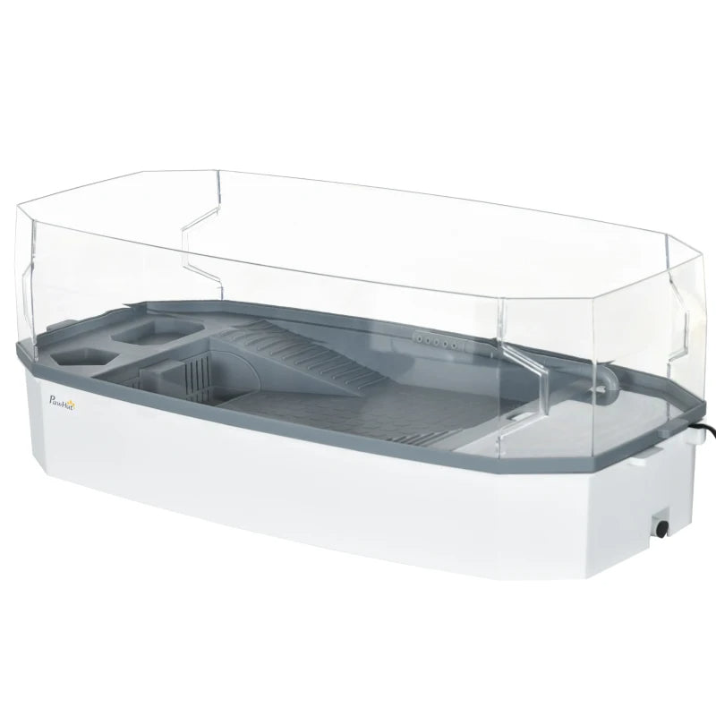 Turtle Habitat Tank Kit – Multi-Zone Aquarium with Basking Platform & Filtration System