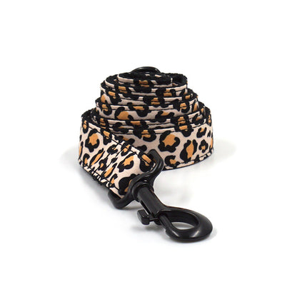 Leopard Dog Collar & Leash Set