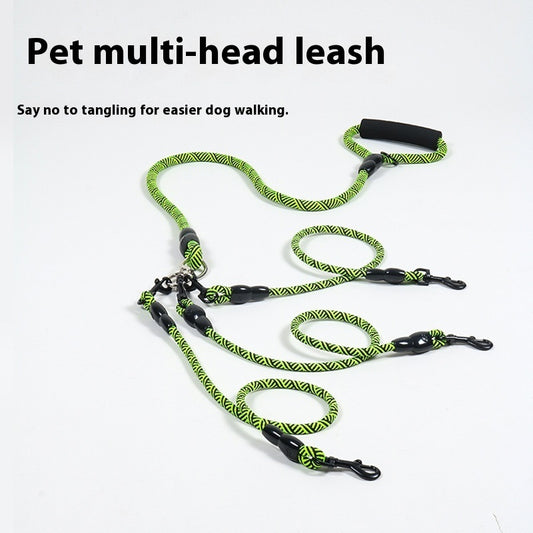 Adjustable Multi-Head Pet Leash