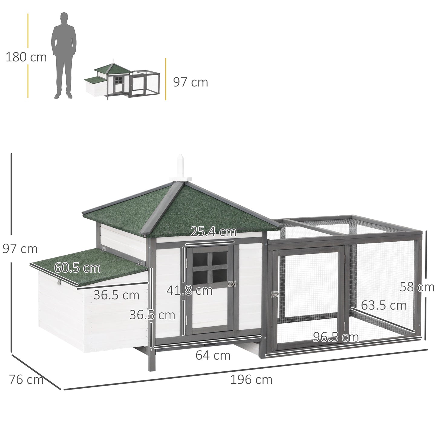 CoopNest Pro Chicken Coop with Nesting Box