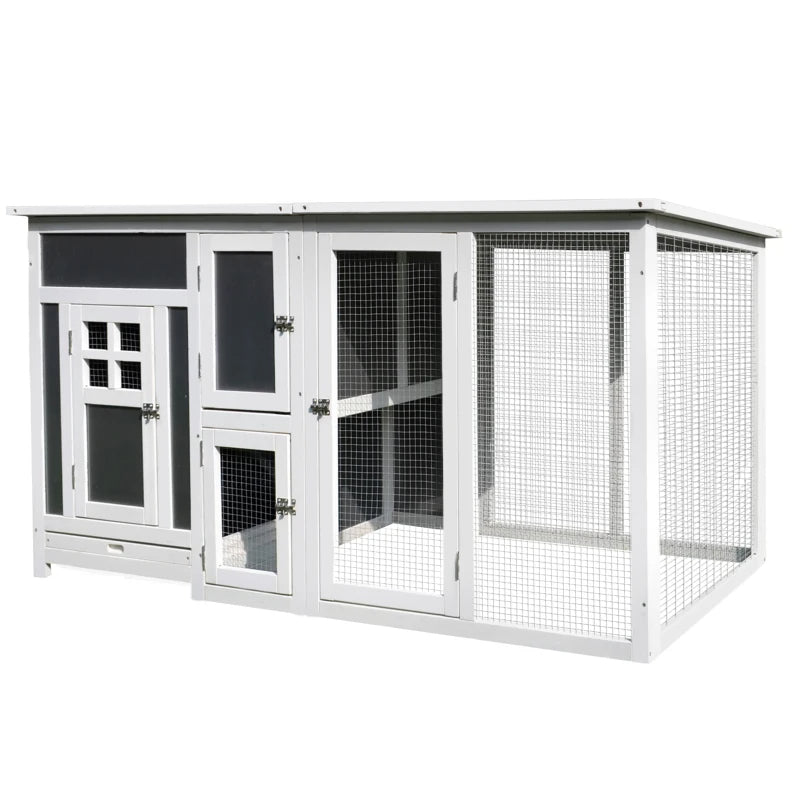 Outdoor Hen House with Run & Nesting Box