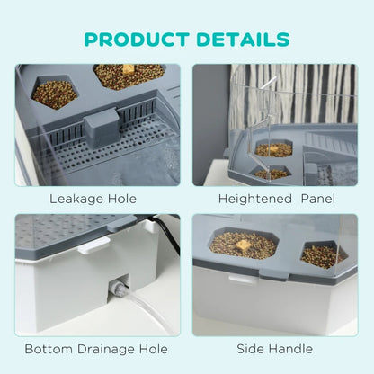 Turtle Habitat Tank Kit – Multi-Zone Aquarium with Basking Platform & Filtration System