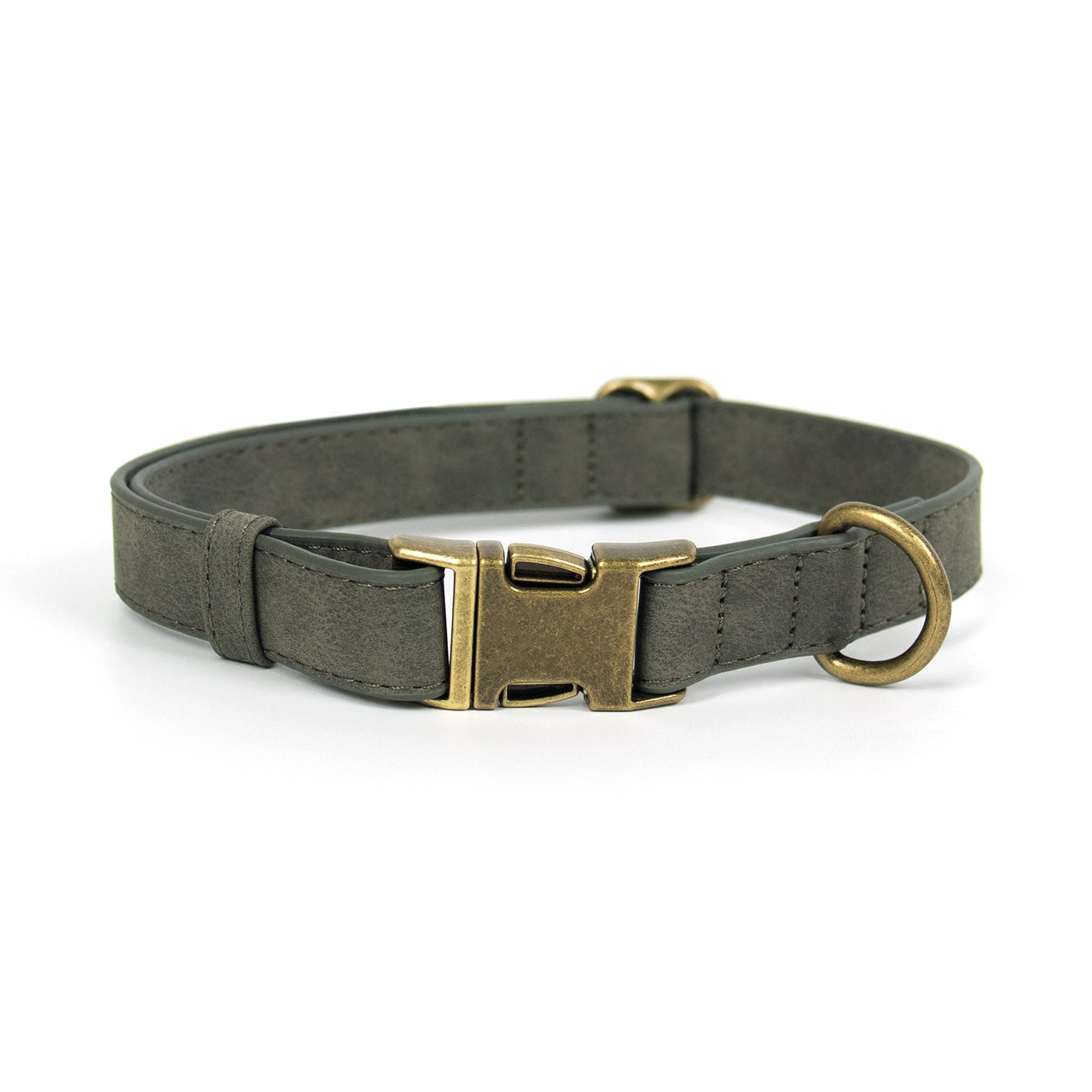 Vintage Suede Collar & Leash Set
