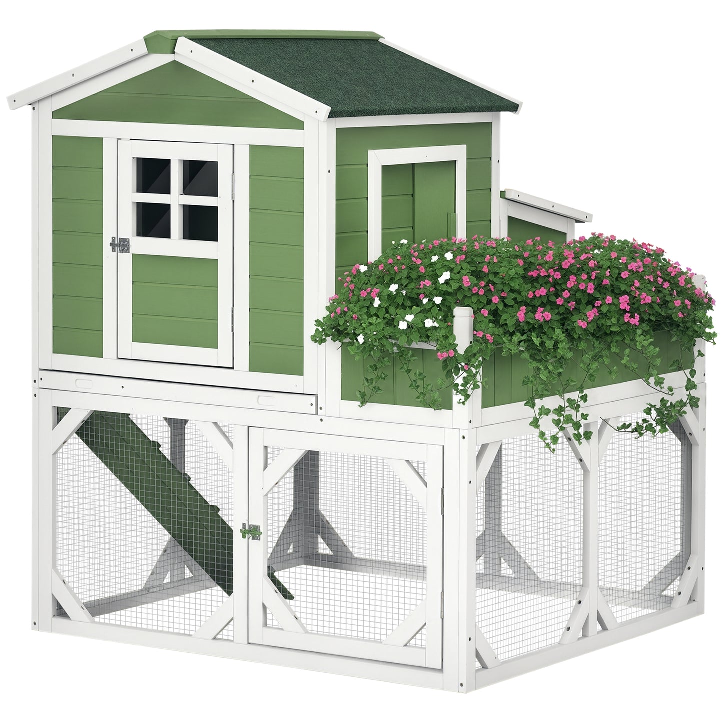 49" Chicken Coop Hen House with Garden Space