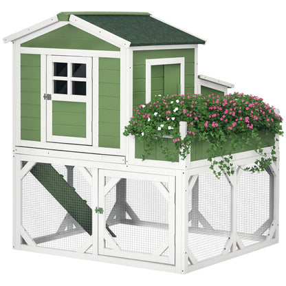 49" Chicken Coop Hen House with Garden Space