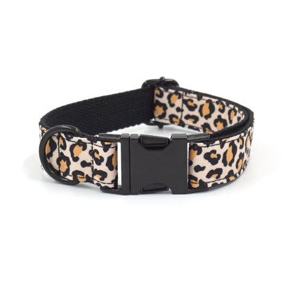 Leopard Dog Collar & Leash Set