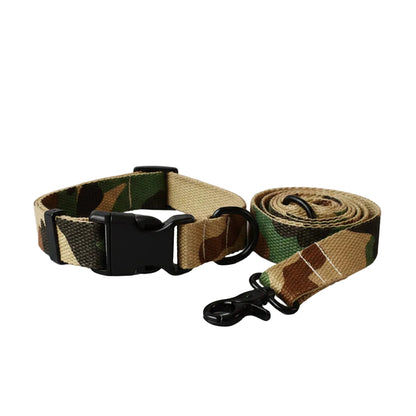Camo Or Pink Collar & Leash Set
