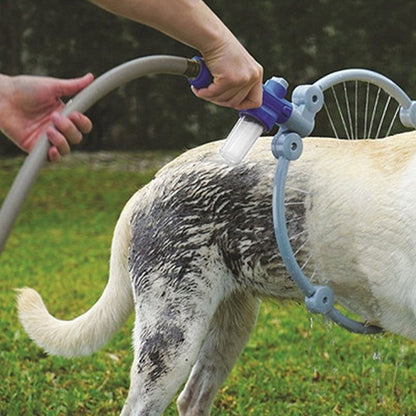 Velaré 360 Bath System – Premium Pet Spa Rinse Ring, 360° Water & Shampoo Dispensing Dog & Cat Bath Tool