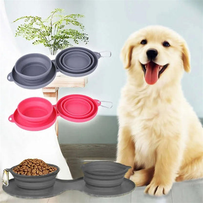 DuoFold Pet Travel Bowls