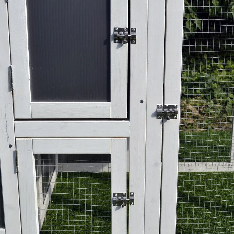 Outdoor Hen House with Run & Nesting Box
