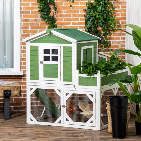 49" Chicken Coop Hen House with Garden Space