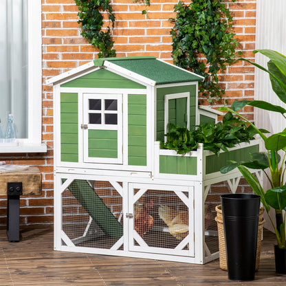 49" Chicken Coop Hen House with Garden Space