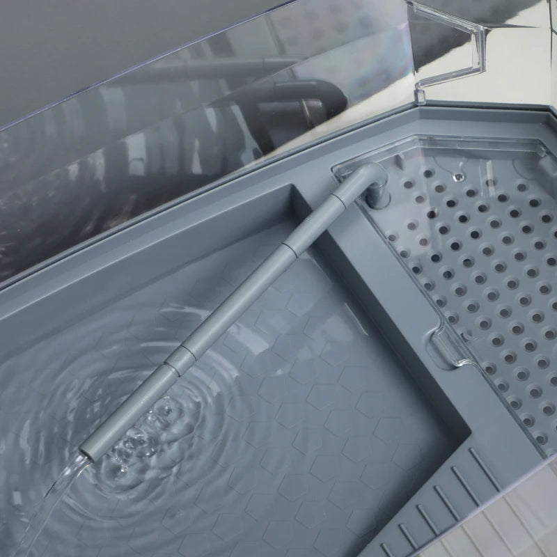 Turtle Habitat Tank Kit – Multi-Zone Aquarium with Basking Platform & Filtration System