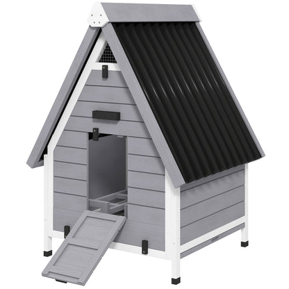 Happy Hen Coop - Outdoor Hen House with Nest Box & Easy-Clean Tray
