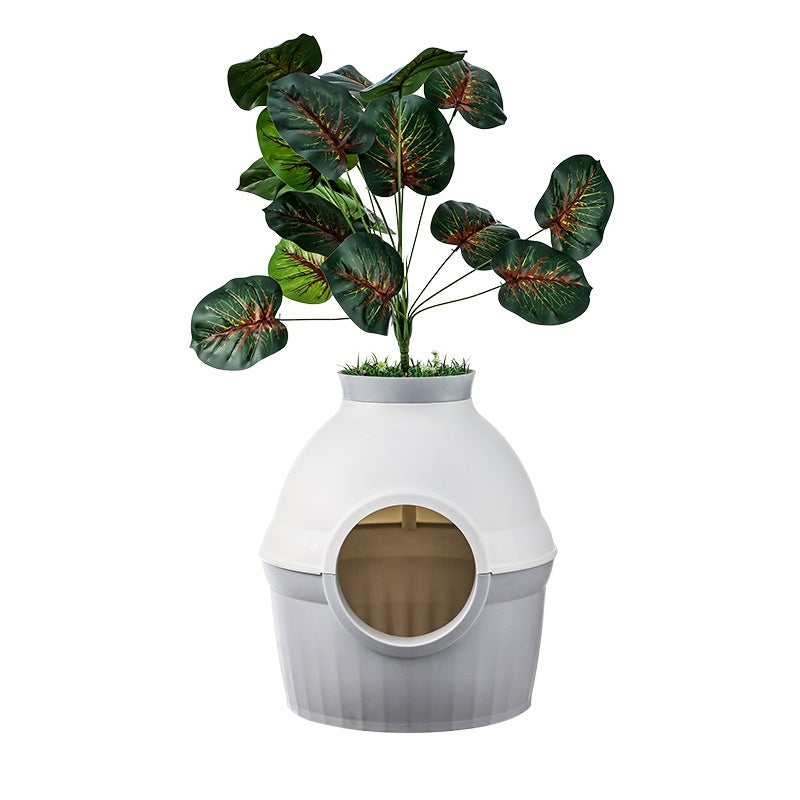Flower Pot Litter Box