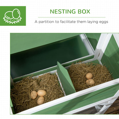 49" Chicken Coop Hen House with Garden Space