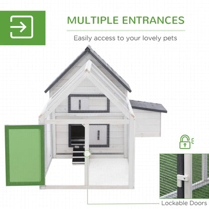 Roost & Run Coop With Nesting Box, Ramp, Run