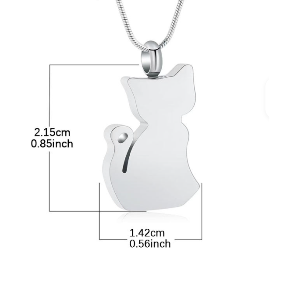 Forever My Cat Memorial Pendant