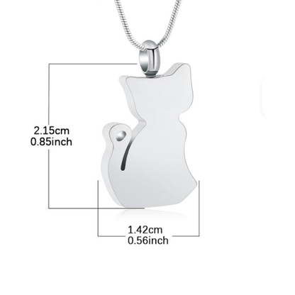 Forever My Cat Memorial Pendant