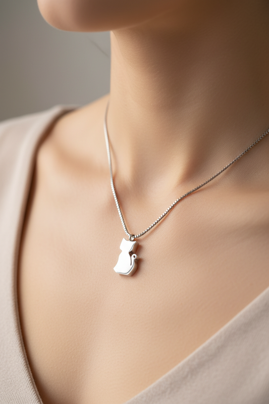 Forever My Cat Memorial Pendant