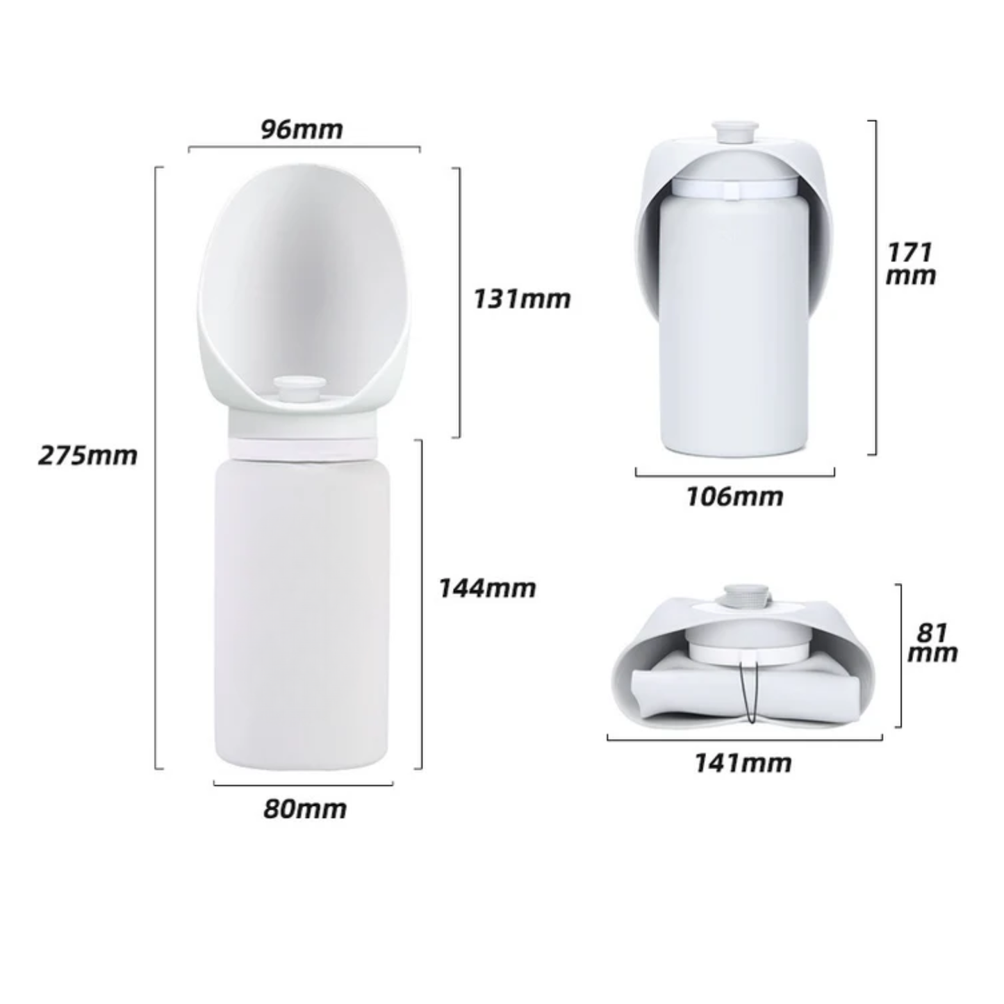 EasyFold Pet Bottle-Flexible Silicone Travel Dispenser