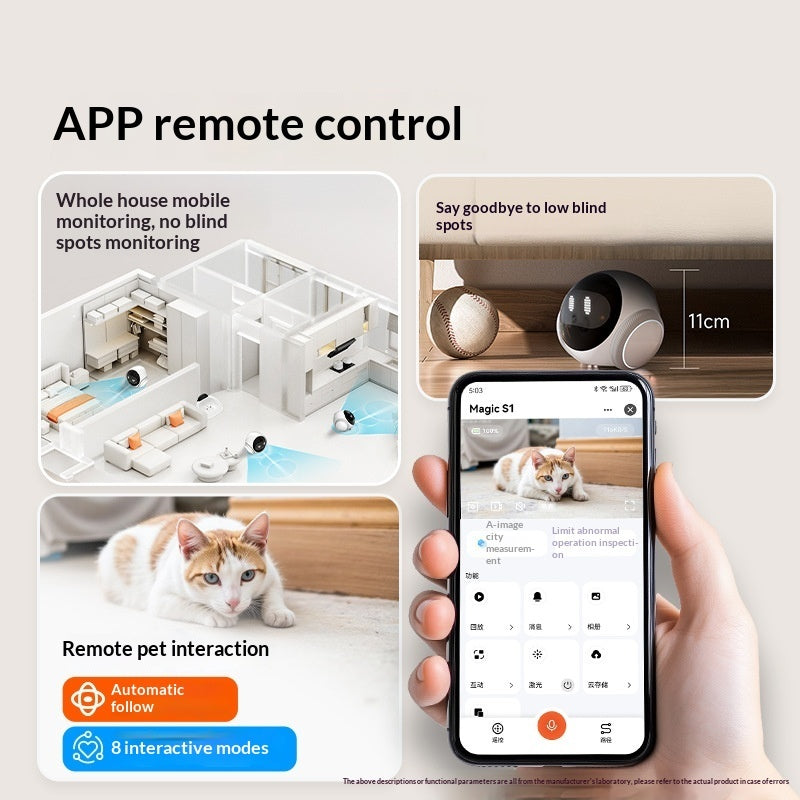 AI Pet Mobile Camera Remote Monitoring Pet Robot