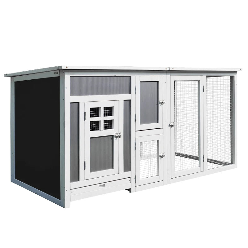 Outdoor Hen House with Run & Nesting Box