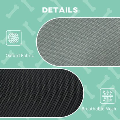 24" Elevated Dog Bed With Removable Canopy, UV Protection Canopy Shade