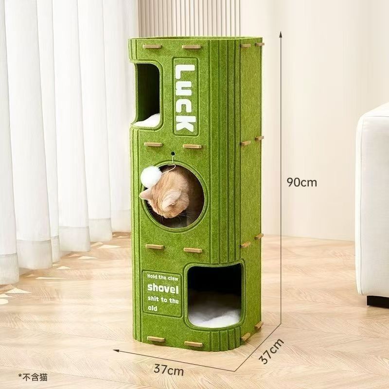 Luxurious And Light Enclosed Cat House