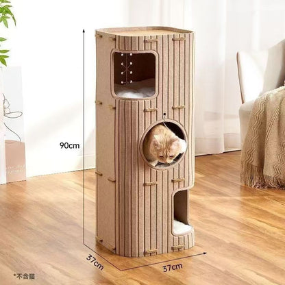 Luxurious And Light Enclosed Cat House