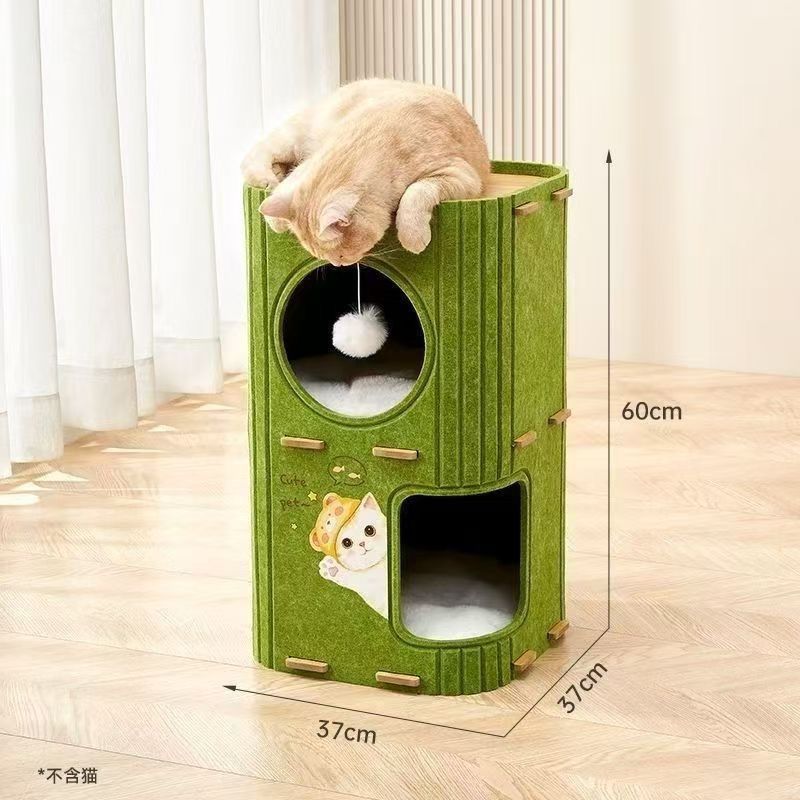 Luxurious And Light Enclosed Cat House