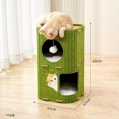 Luxurious And Light Enclosed Cat House