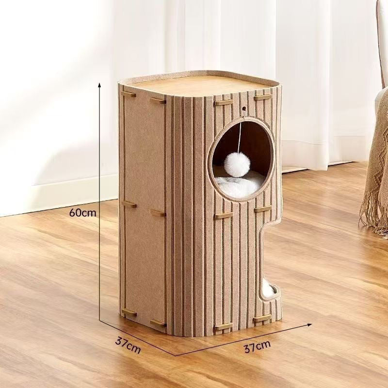 Luxurious And Light Enclosed Cat House